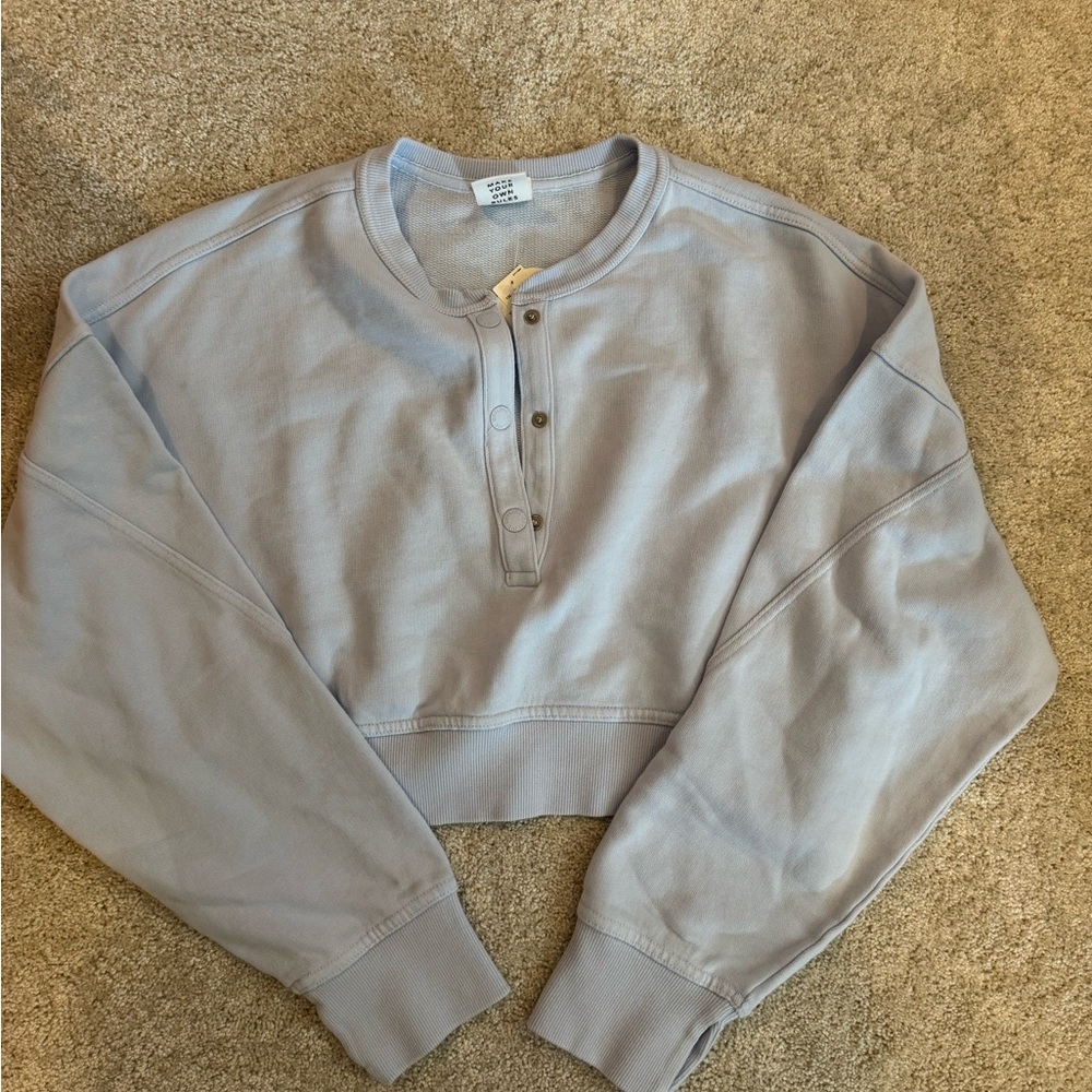 OFFLINE By Aerie Throwback Snap Fleece
Crewneck Sweatshirt